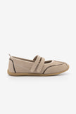 Meliro – Beige Suede Women’s Mary Jane Sneaker Flats