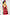 Burgundy Lace Back Rope Strap Satin Woven Nightgown