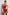 Red One Shoulder Accessorized Brazilian Swimsuit