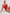 Red One Shoulder Accessorized Brazilian Swimsuit