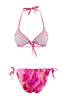 Abstract Patterned 3-Piece Set Bikini Set& Pareo