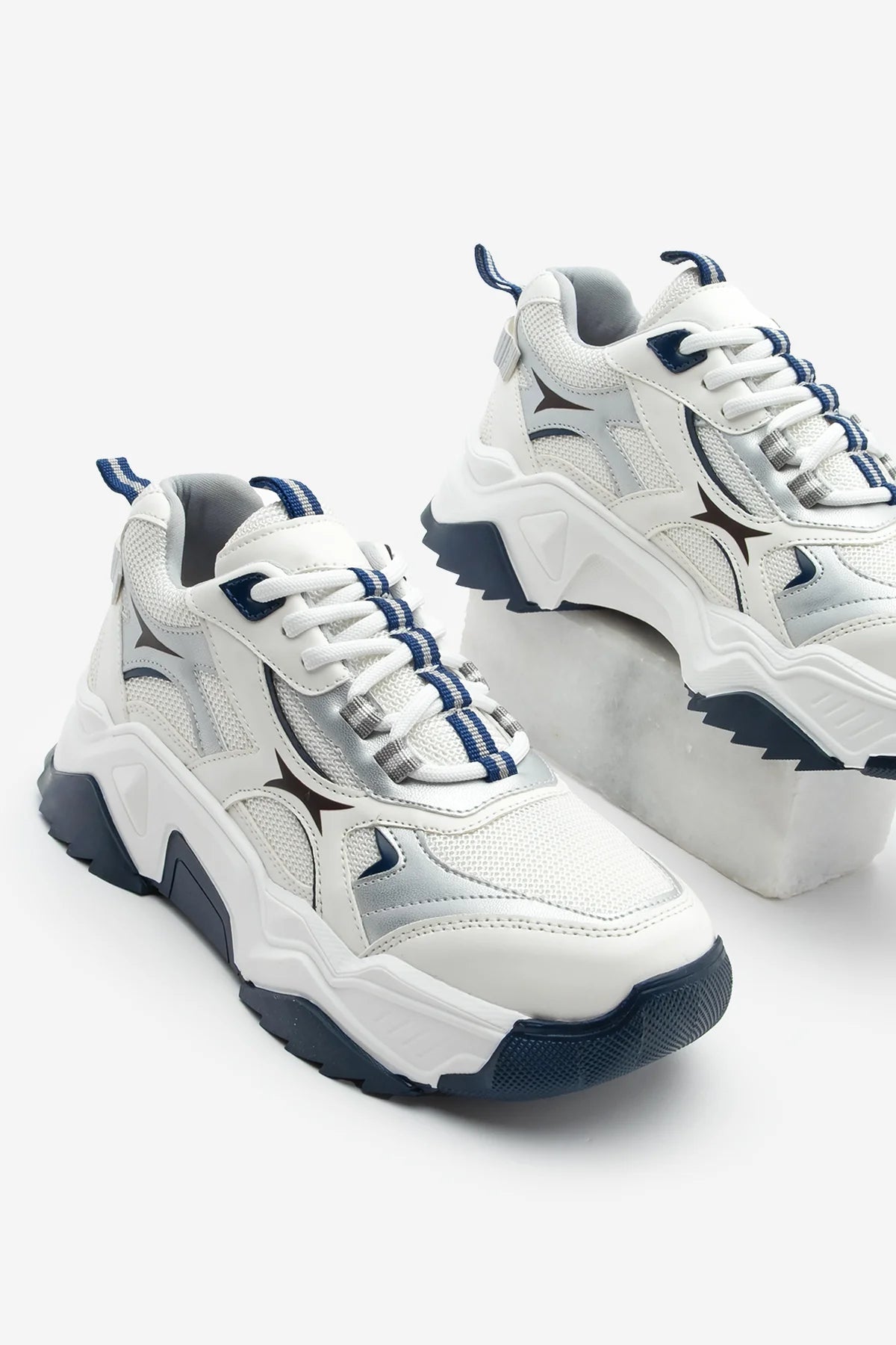 Women's Sneaker Sports Shoes Mizon - Navy Blue