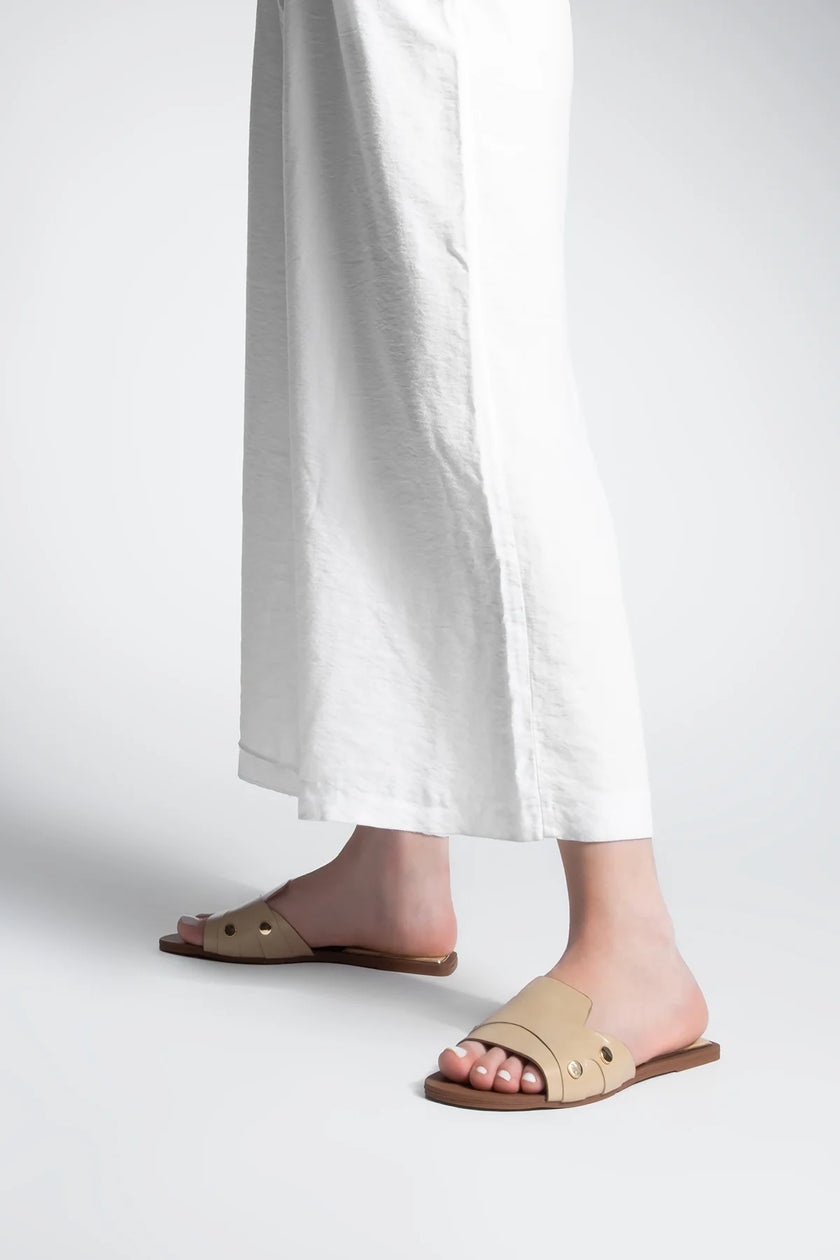 Women's Studded Casual Slippers Vimase - Beige