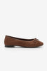 Women's Bowknot Casual Ballerina Monit - Brown Suede