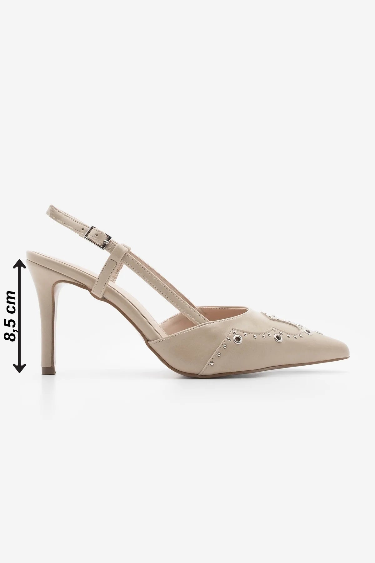Women's Stiletto Trocque Heeled Shoes Darkon - Beige