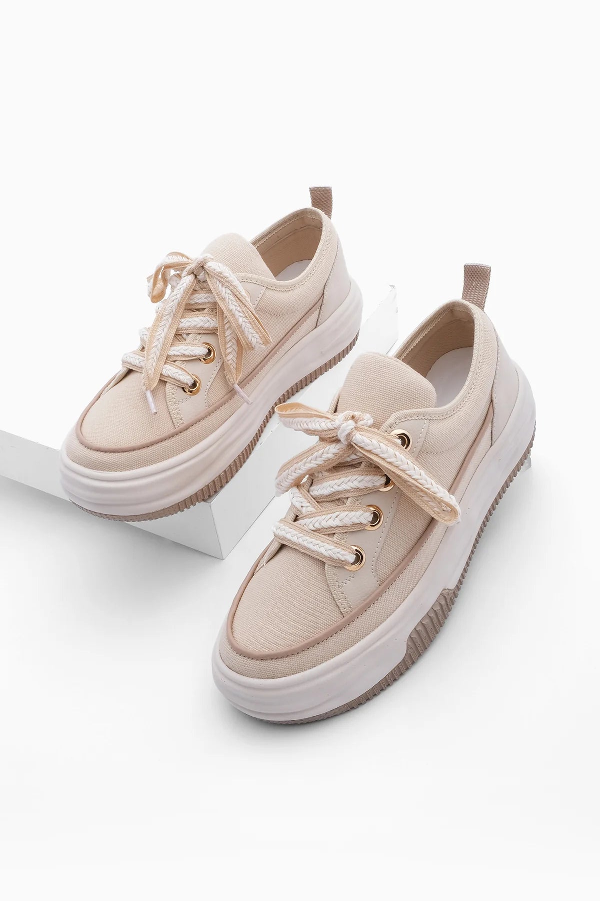 Women's Sneaker Sports Shoes Hesna - Beige