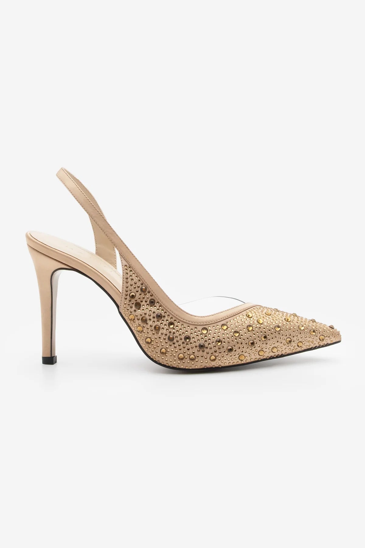 Women's Stiletto Stoned Heeled Shoes Esolo - Gold