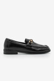 Women's Loafer Buckled Casual Shoes Barfin - Black