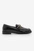 Women's Loafer Buckled Casual Shoes Barfin - Black