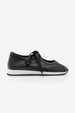 Leyro – Black Women’s Lace-Up Mary Jane Sneaker Flats