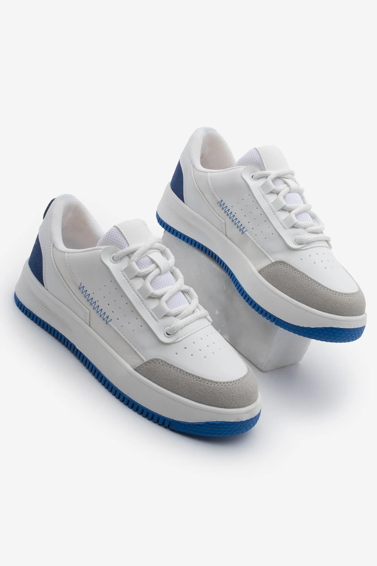 Women's Sneaker Thick Sole Sports Shoes Loske - Navy Blue