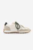Asune White Multi-Panel Lace-Up Casual Women's Sneakers