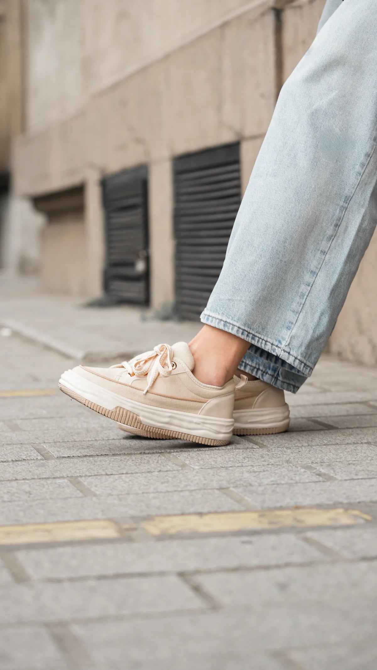Women's Sneaker Sports Shoes Hesna - Beige