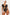 Black Lace Piping Openwork/Hole Coverless Knitted Bodysuit