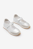 Leris – Silver Women’s Mary Jane Sneaker Flats