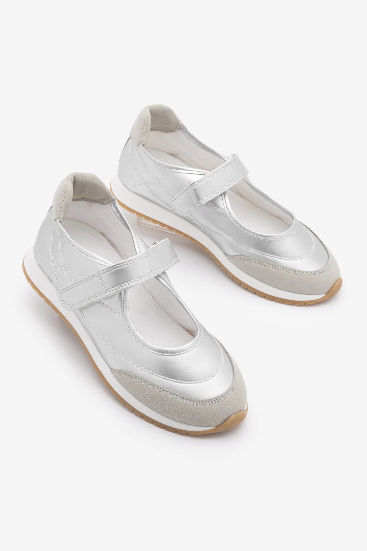 Leris – Silver Women’s Mary Jane Sneaker Flats