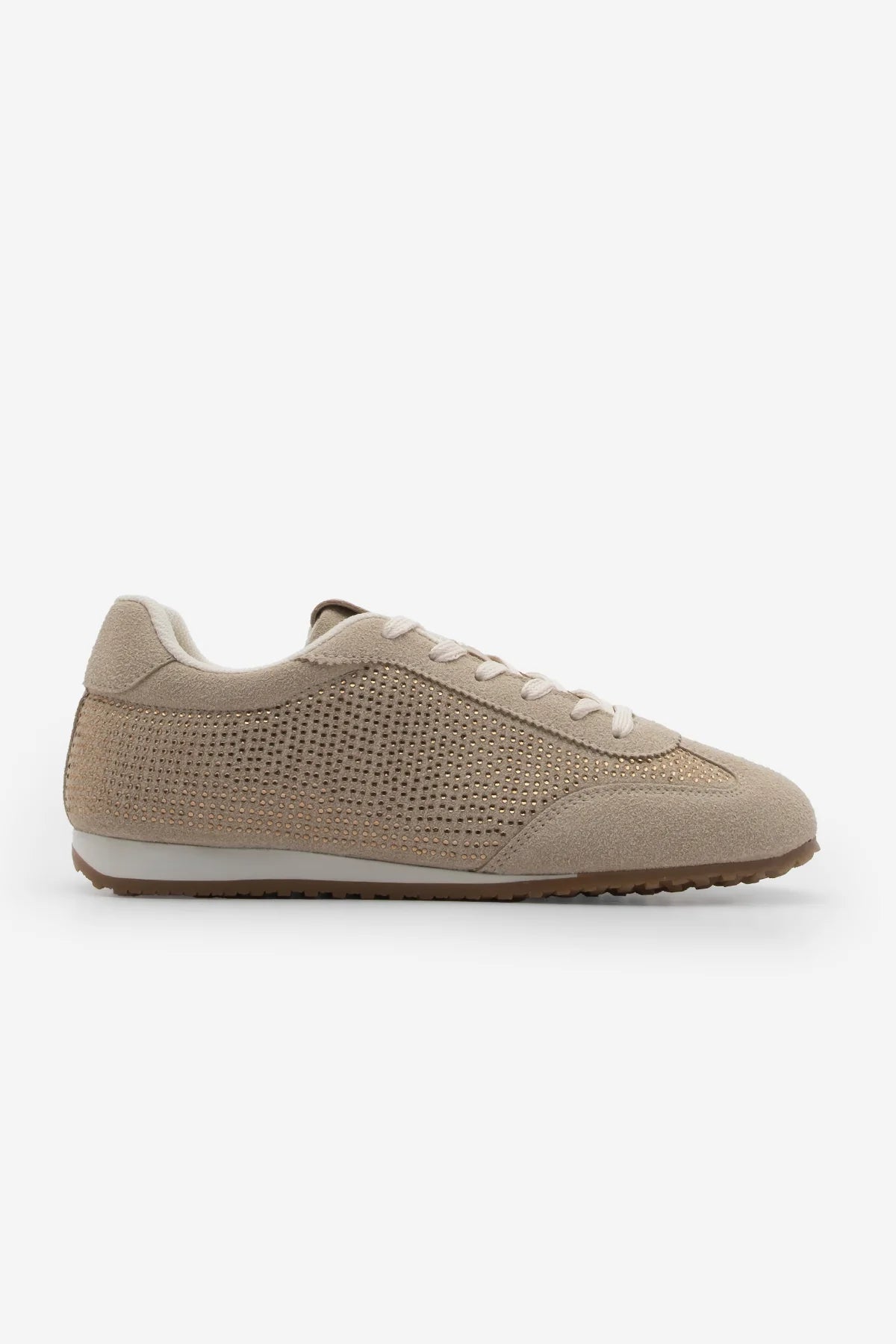 Women's Sneaker Stoned Sports Shoes Dorni - Beige Suede