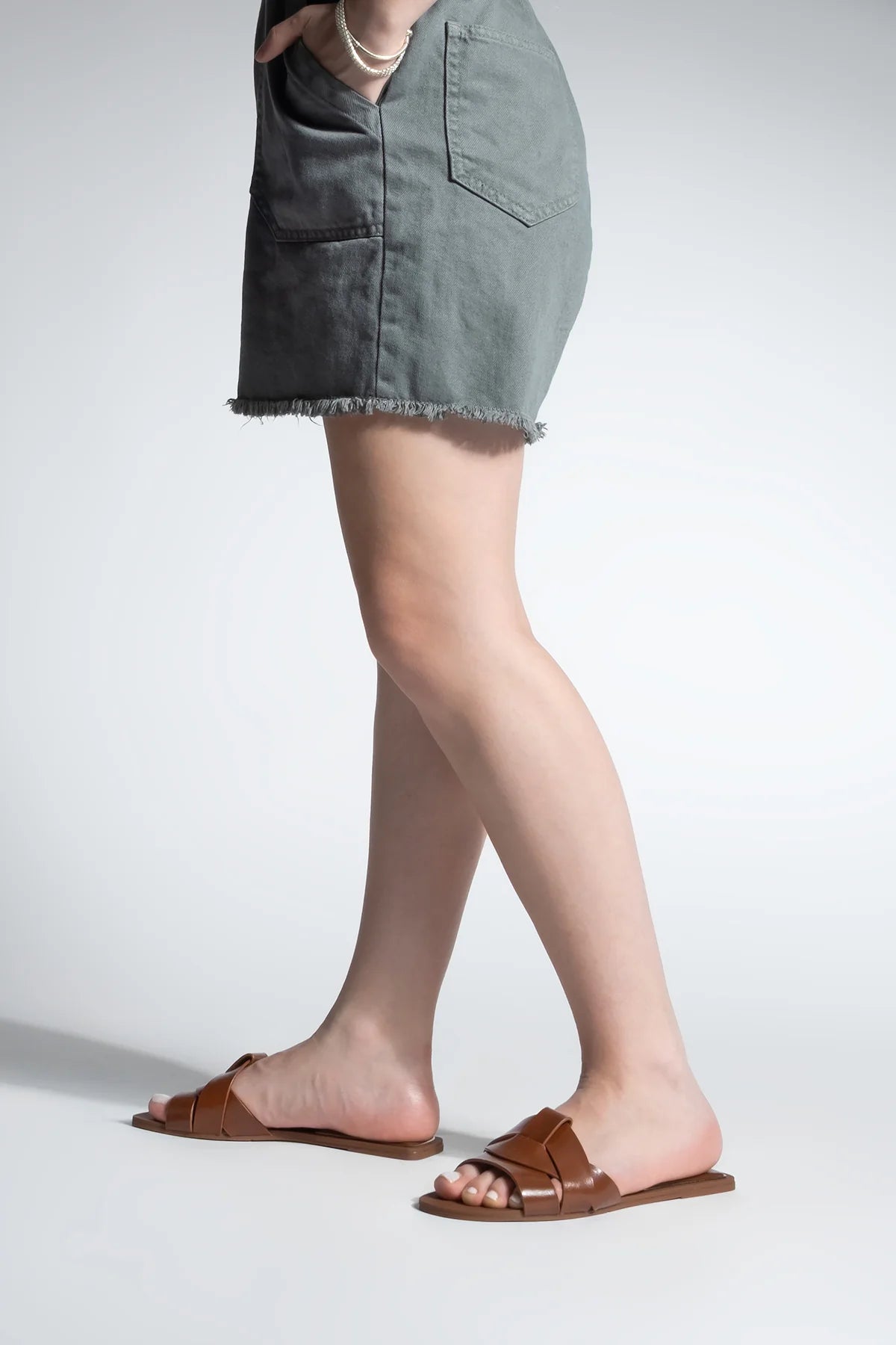 Women's Strappy Casual Slippers Siyso - Taba