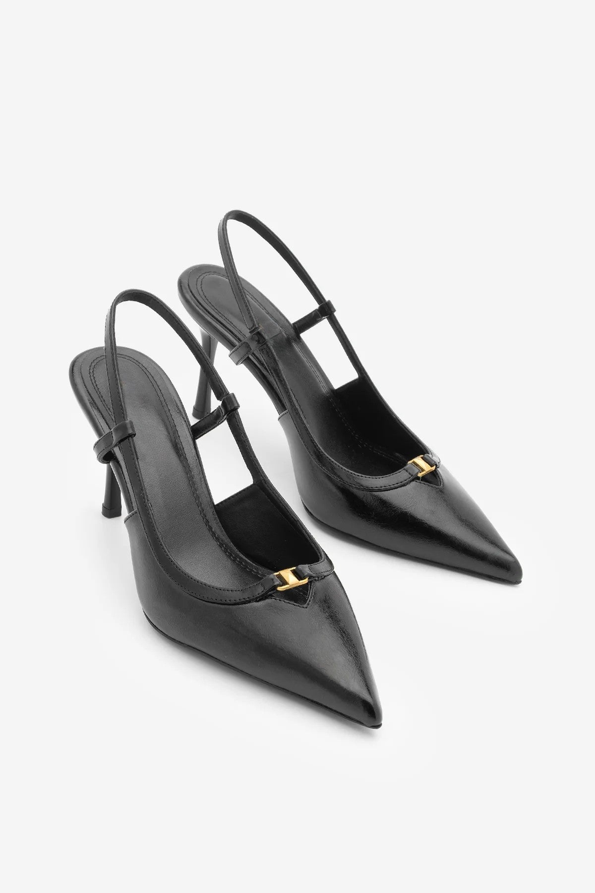 OSENTA Black Pointed Toe Women’s Stiletto Heels
