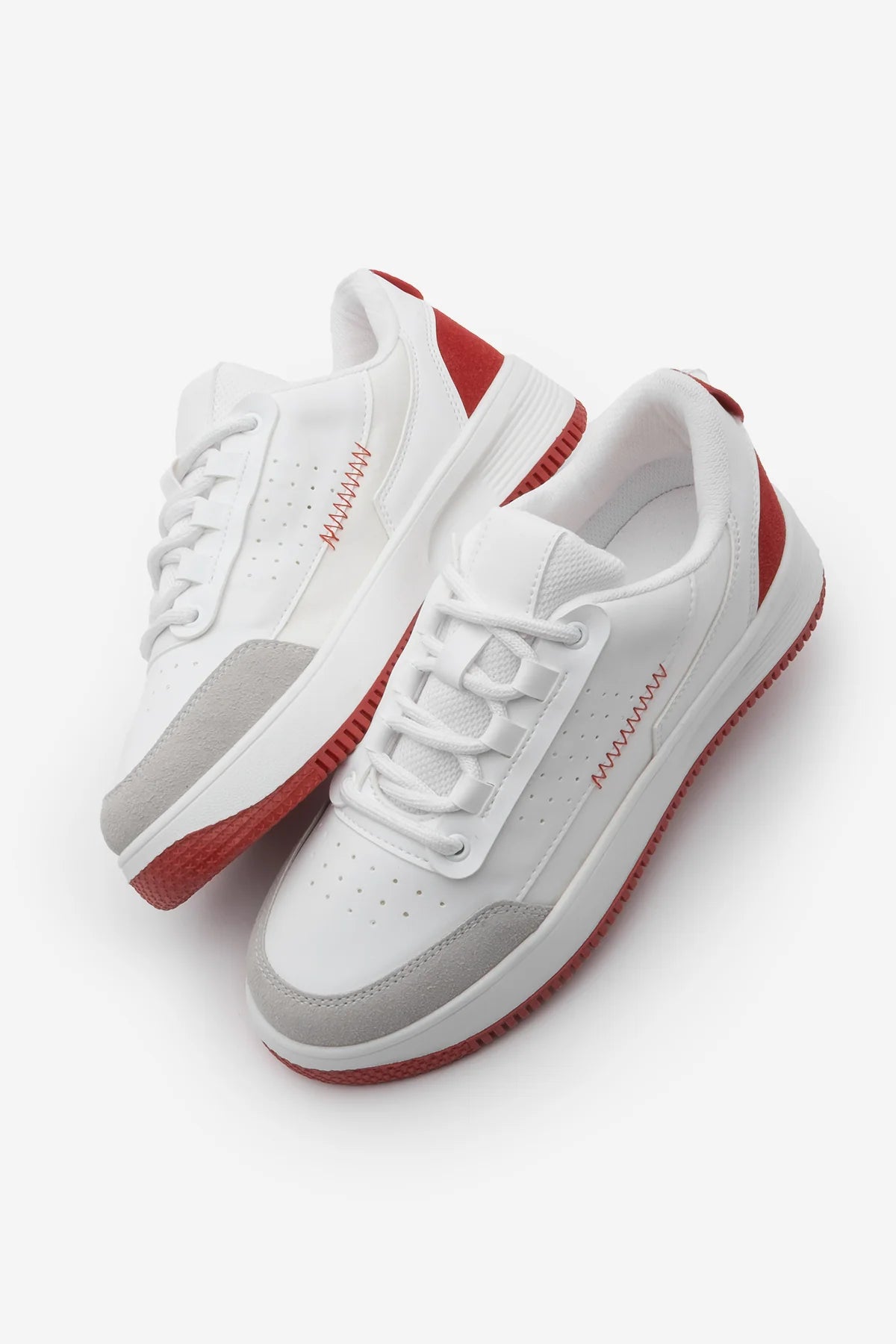 Women's Sneaker Thick Sole Sports Shoes Loske - Red