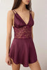 Plum Plain Satin Weave Nightgown