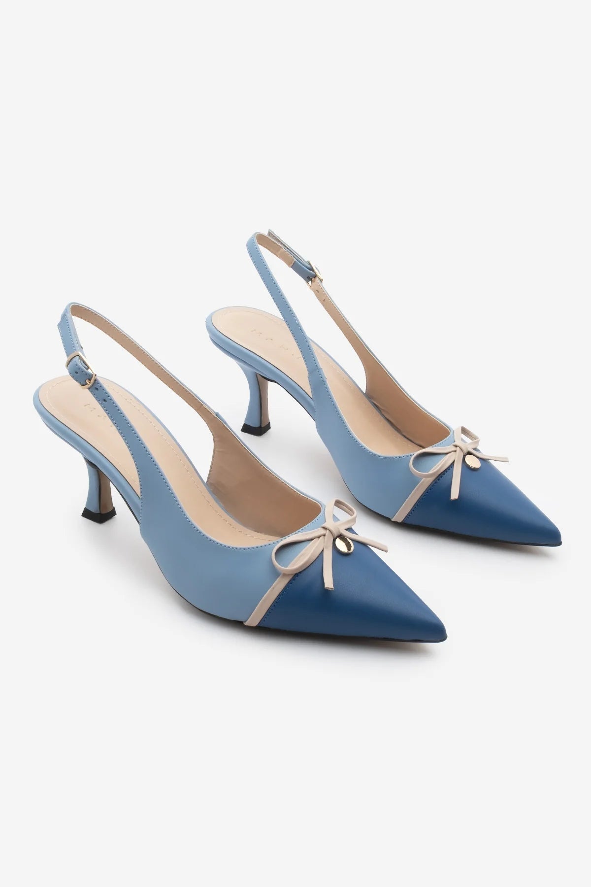 Women's Stiletto Bow Heeled Shoes Norvez - Blue