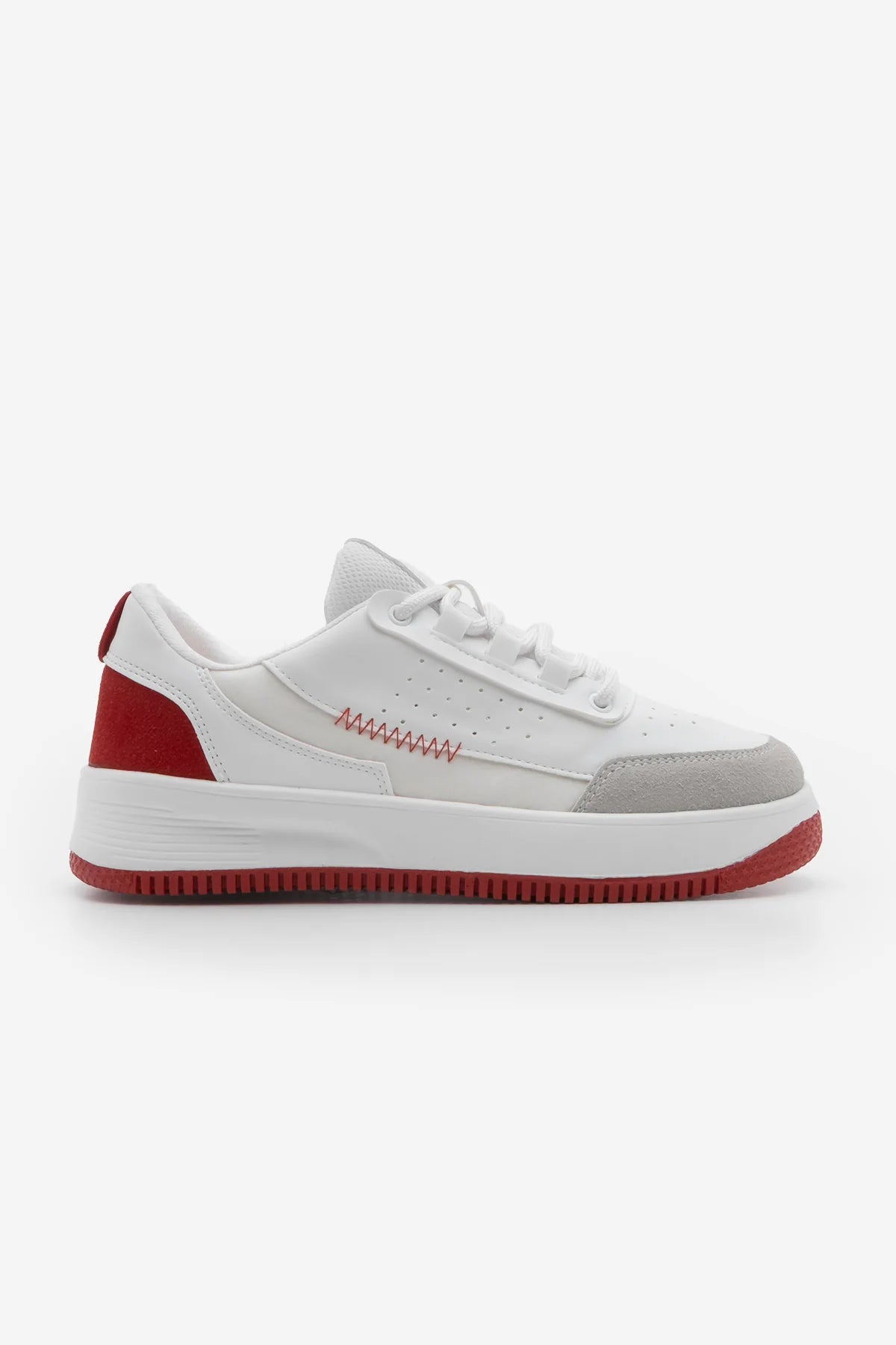 Women's Sneaker Thick Sole Sports Shoes Loske - Red