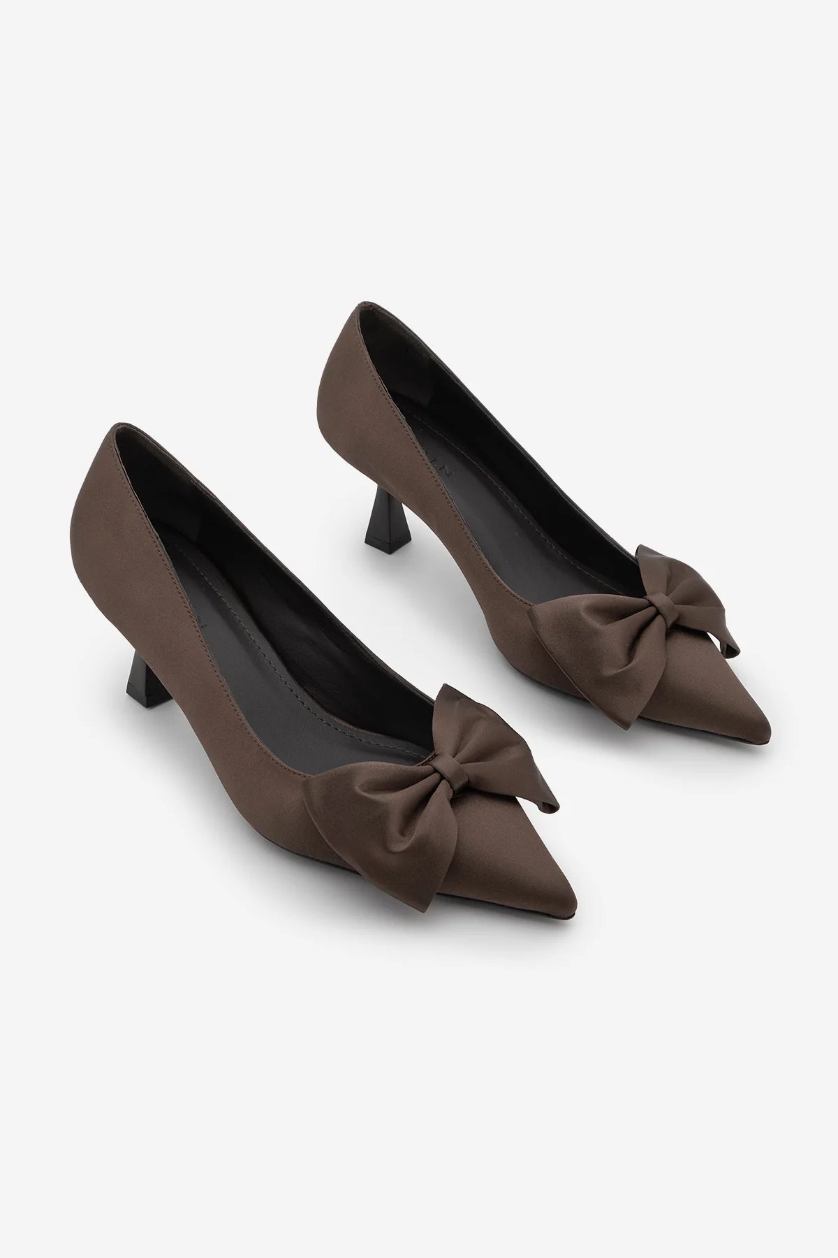 Esilas Coffee Satin Women’s Stiletto Heel Shoes | FOOTWEAR | Heels | Lebbse Esilas Coffee Satin Women’s Stiletto Heel Shoes | FOOTWEAR | Heels | Lebbse