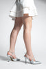 Women's Stiletto Stoned Heel Shoes Milasa - Silver