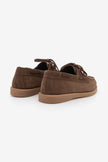 MISTOR Coffee Suede Genuine Leather Women’s Loafer Shoes