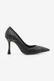 Women's Stiletto Heel Shoes Niloz - Black Snake