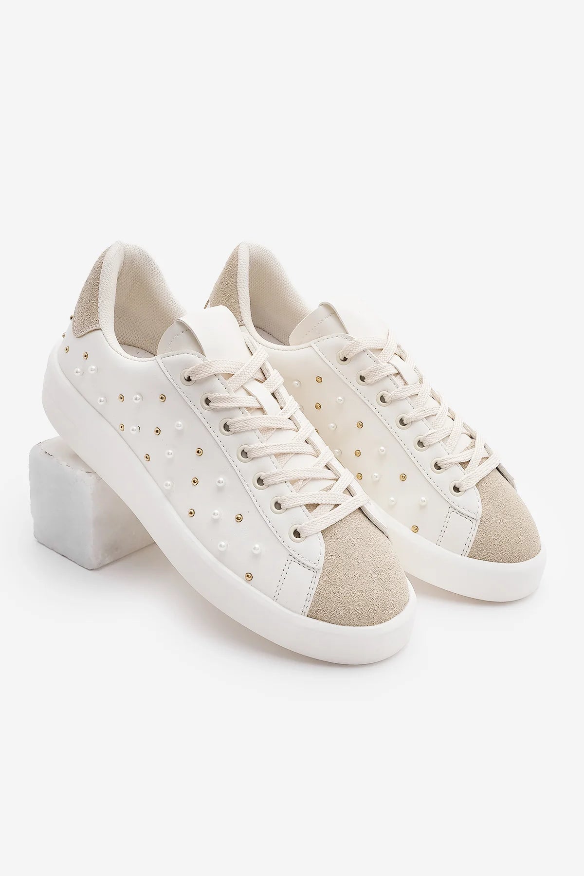 Women's Sneaker Sport Shoe Lenso - Beige
