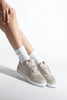 Women's Knitted Running and Walking Sneakers Norge - Beige