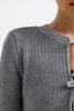 Laced Cardigan Gray