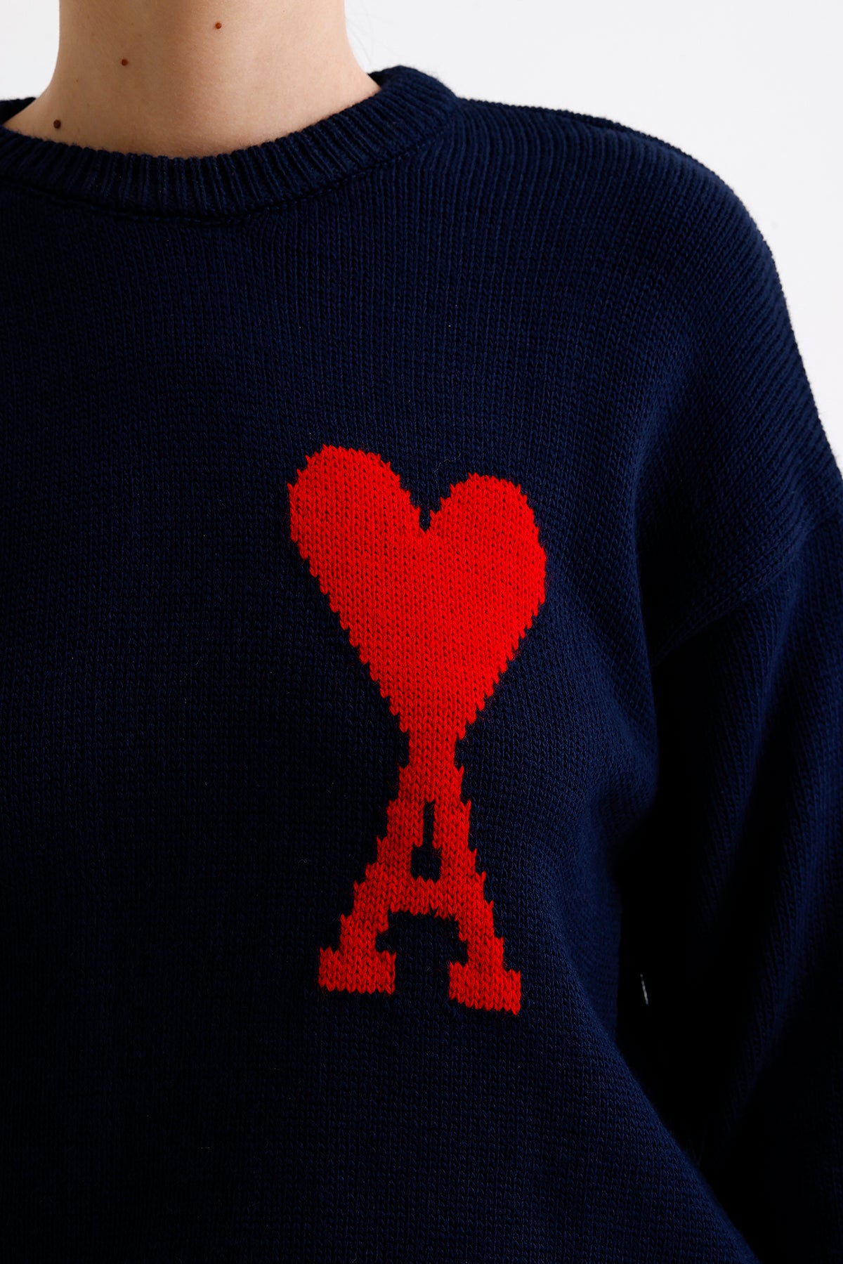 Knitted Heart Sweater | CLOTHES | KNITWEAR | Lebbse Knitted Heart Sweater | CLOTHES | KNITWEAR | Lebbse