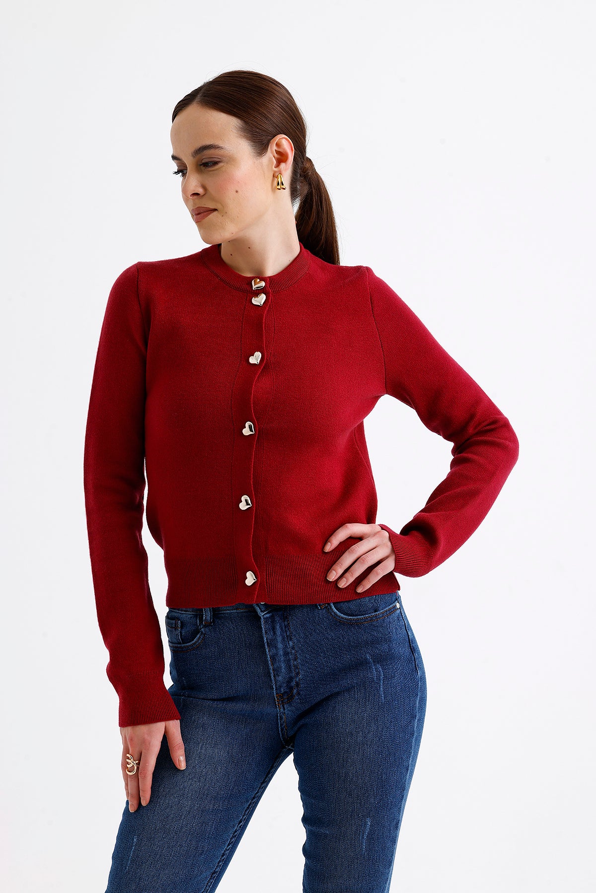 Cardigan Burgundy | CARDIGAN | CLOTHES | Lebbse Cardigan Burgundy | CARDIGAN | CLOTHES | Lebbse