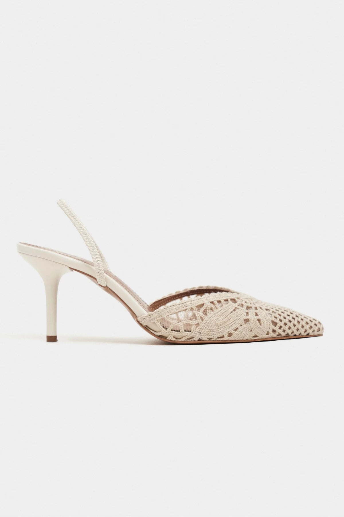 NORELY Beige Knit Mesh Embroidered Slingback Women’s Heels | FOOTWEAR | Heels | Lebbse NORELY Beige Knit Mesh Embroidered Slingback Women’s Heels | FOOTWEAR | Heels | Lebbse