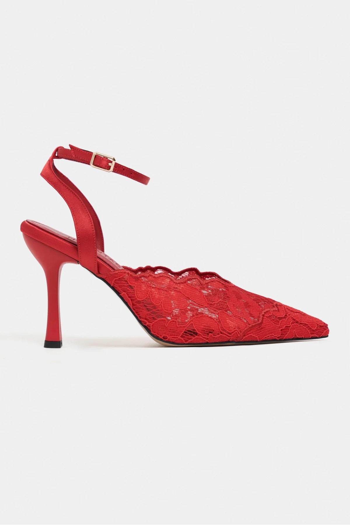 AVENY Red Lace Embroidered Back Strap Women’s Heels | FOOTWEAR | Heels | Lebbse AVENY Red Lace Embroidered Back Strap Women’s Heels | FOOTWEAR | Heels | Lebbse