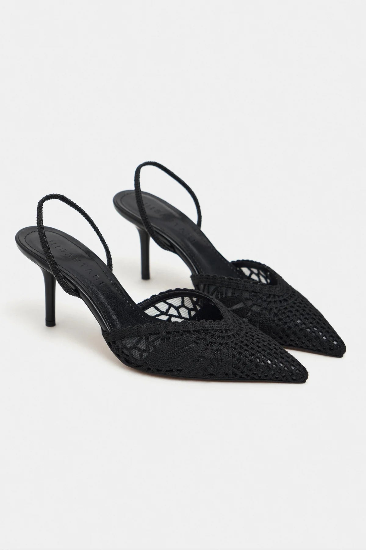 NORELY Black Knit Mesh Embroidered Slingback Women’s Heels | FOOTWEAR | Heels | Lebbse NORELY Black Knit Mesh Embroidered Slingback Women’s Heels | FOOTWEAR | Heels | Lebbse