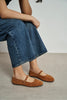 MONO Tan Suede Genuine Leather Buckle Detail Women’s Ballet Flats