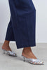ROSIE Silver Metallic Open-Toe Cage Detail Women's Heeled Slippers