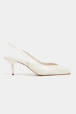 ADEN Beige Rustic Pattern Open Toe Pointed Women’s Heels