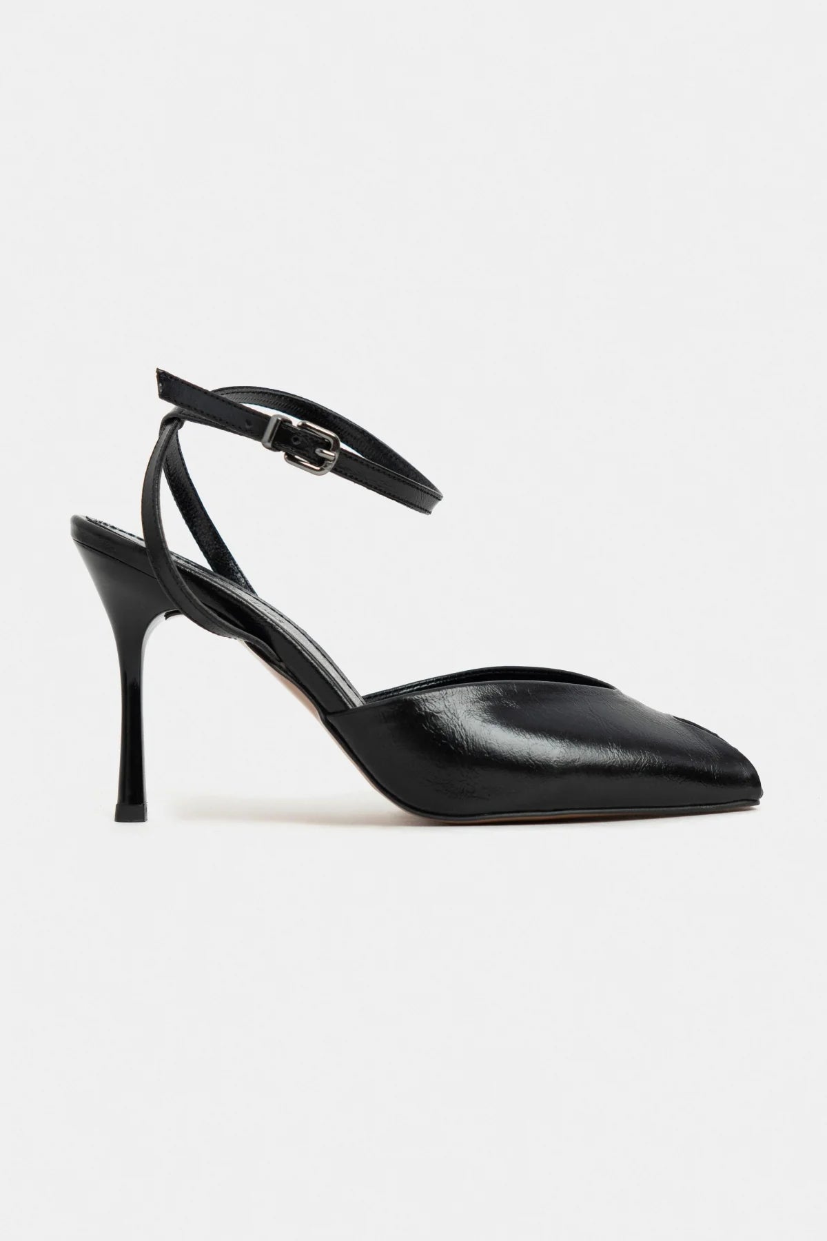 VELA Black Rustic Open Toe Ankle Strap Women’s Heel Shoes | FOOTWEAR | Heels | Lebbse VELA Black Rustic Open Toe Ankle Strap Women’s Heel Shoes | FOOTWEAR | Heels | Lebbse