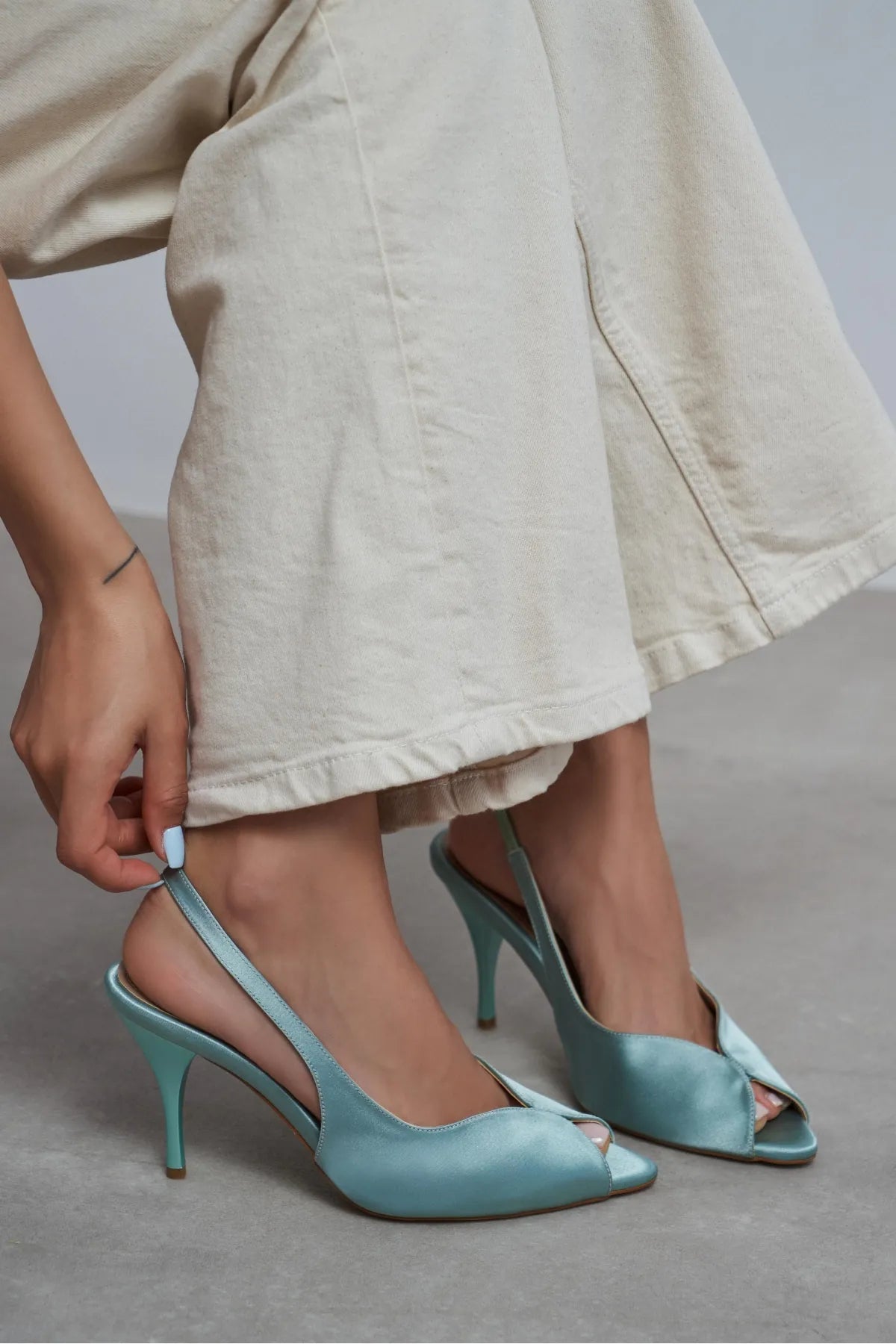 ROXY Turquoise Satin Ankle Strap Open Toe Women’s Heels | FOOTWEAR | Heels | Lebbse ROXY Turquoise Satin Ankle Strap Open Toe Women’s Heels | FOOTWEAR | Heels | Lebbse