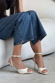 CHARMS Pearl Matte Ankle Strap Detail Women’s High Heels