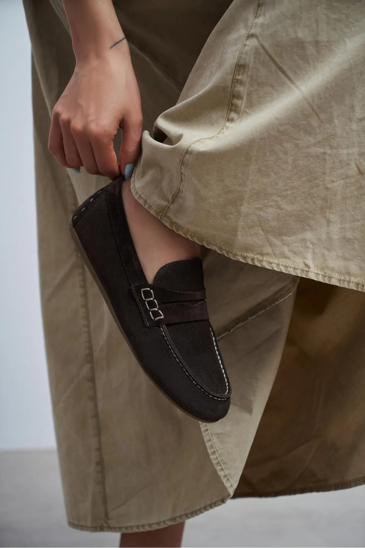 JERY Brown Suede Leather Women’s Loafer Shoes | FOOTWEAR | Loafers | Lebbse JERY Brown Suede Leather Women’s Loafer Shoes | FOOTWEAR | Loafers | Lebbse