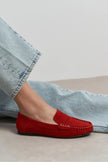 MISTY Red Suede Genuine Leather Women’s Loafer