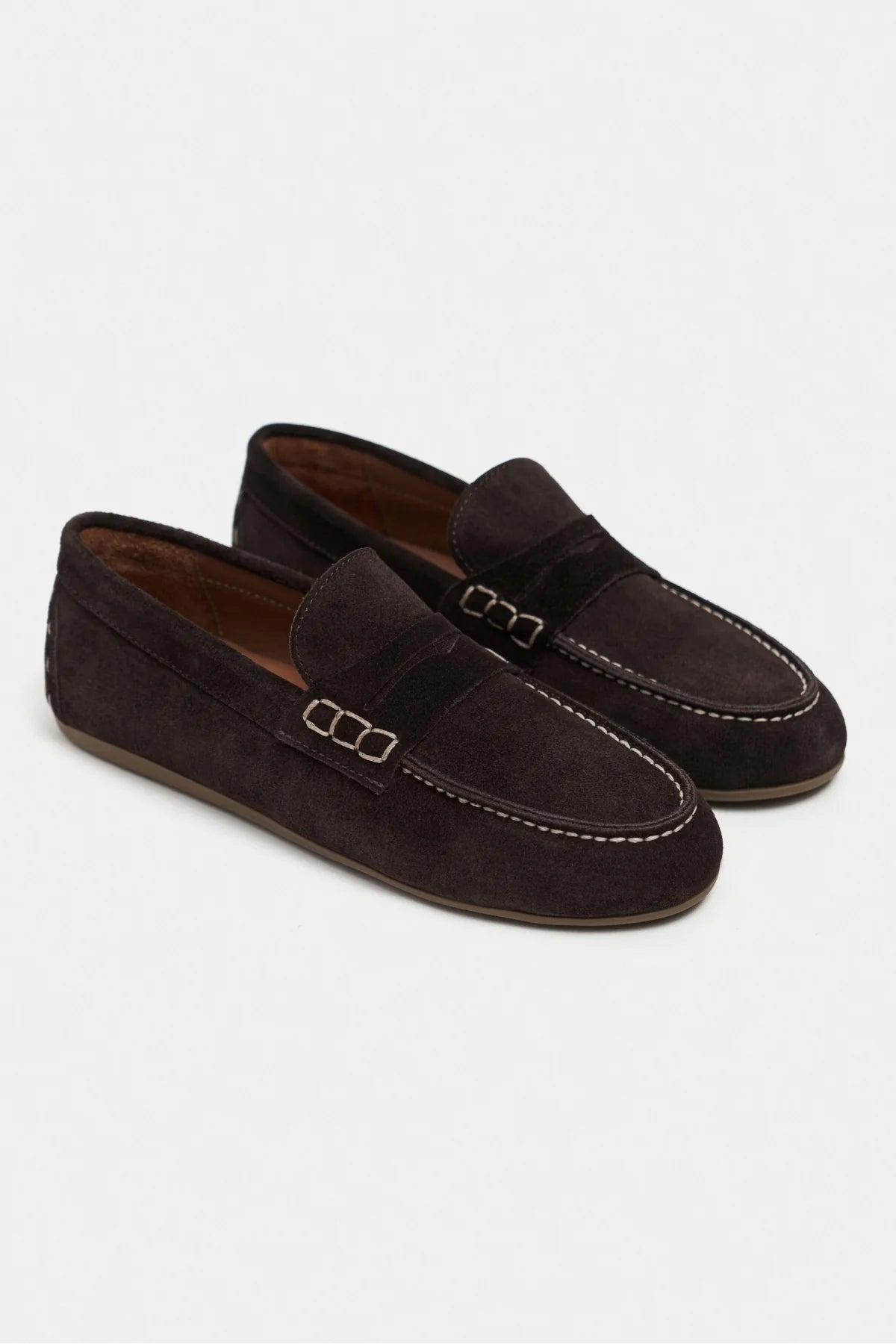JERY Brown Suede Leather Women’s Loafer Shoes | FOOTWEAR | Loafers | Lebbse JERY Brown Suede Leather Women’s Loafer Shoes | FOOTWEAR | Loafers | Lebbse