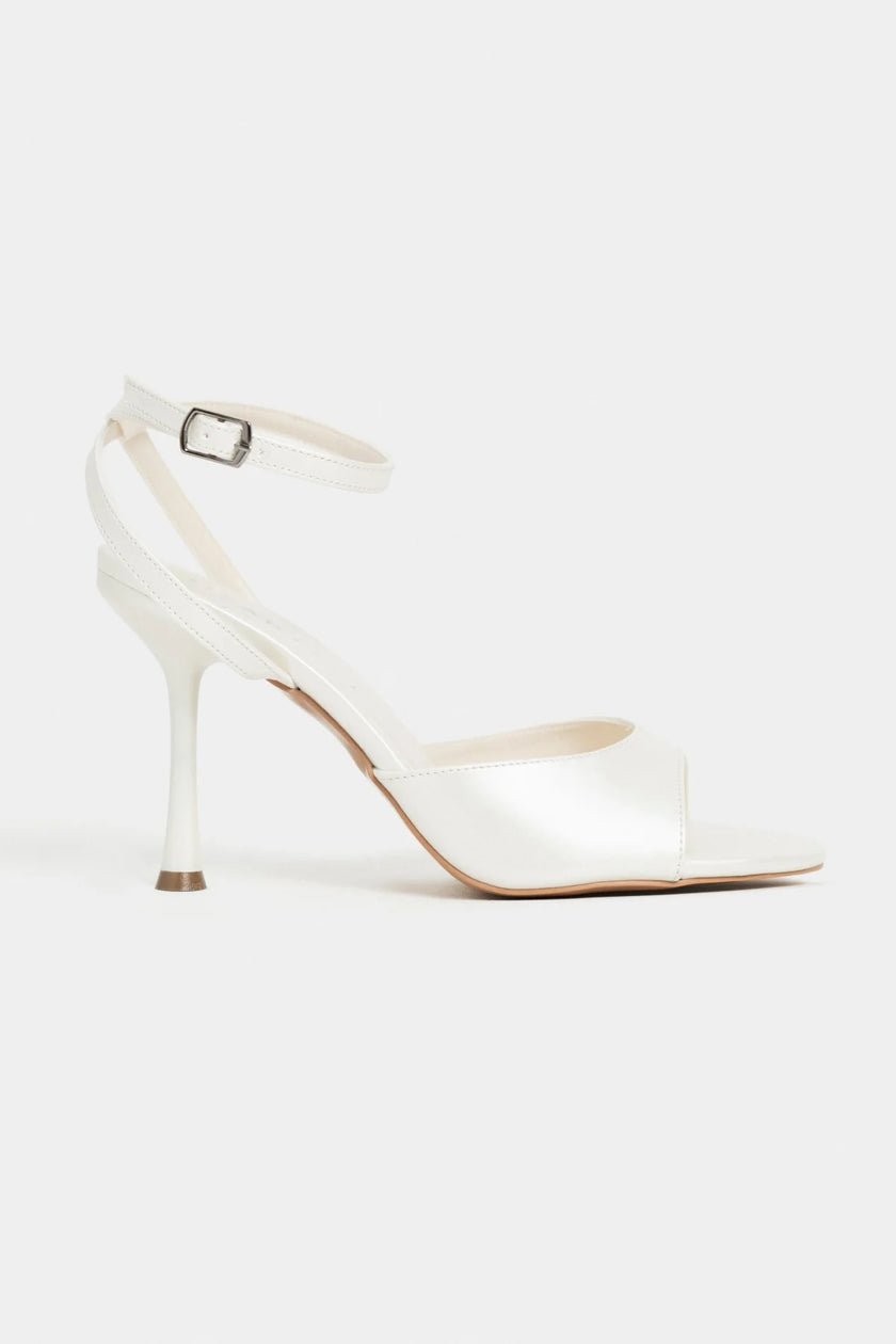 CHARMS Pearl Matte Ankle Strap Detail Women’s High Heels
