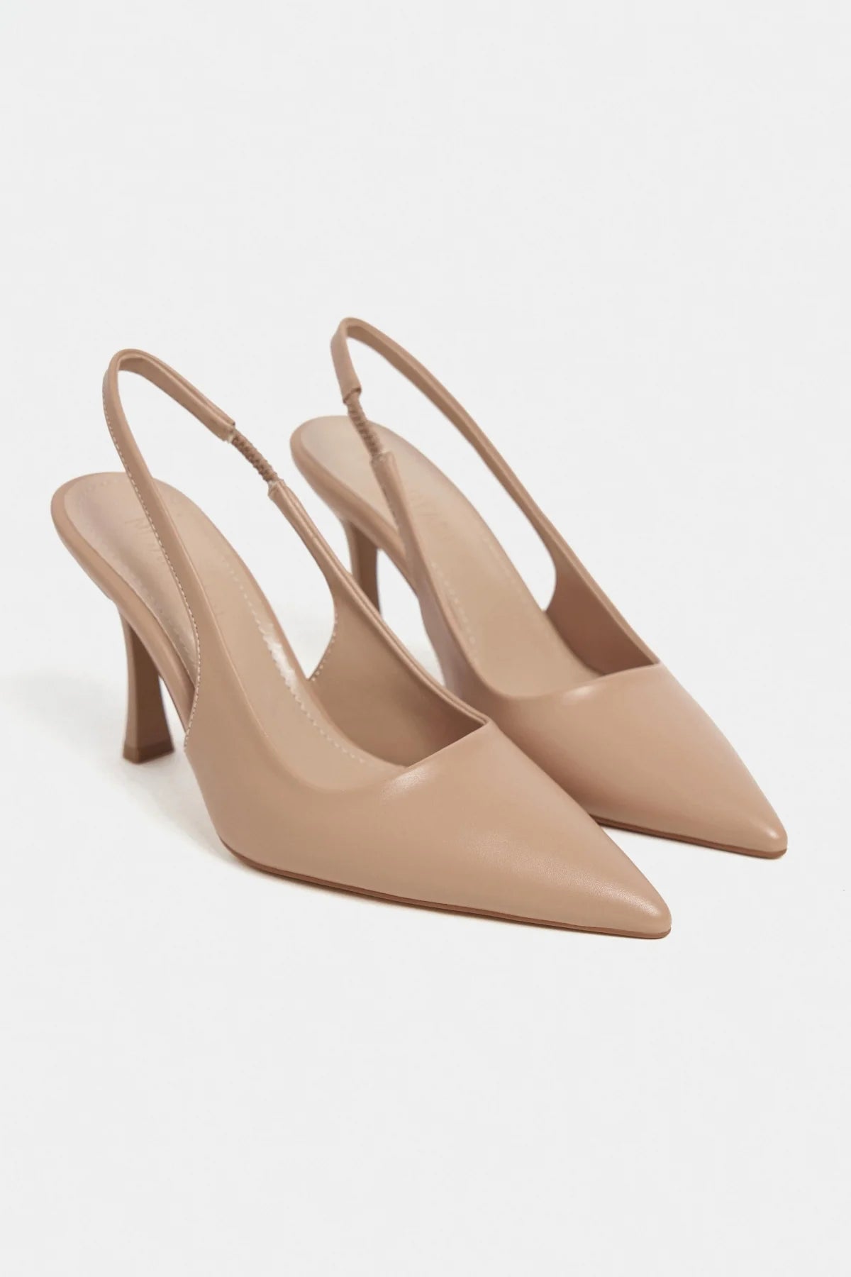 ELARA Nude Matte Slingback V-Vamp Pointed Toe Women’s Heels | FOOTWEAR | Heels | Lebbse ELARA Nude Matte Slingback V-Vamp Pointed Toe Women’s Heels | FOOTWEAR | Heels | Lebbse